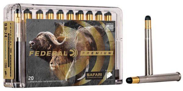 FEDERAL MUNITION 9,3X74R 286GR WOODLEIGH HYDRO 20/200