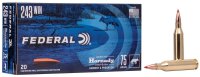 FEDERAL MUNITION .243 WIN 75GR HORNADY V-MAX 20/200