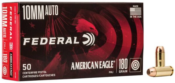 FEDERAL MUNITION 10MM AUTO 180GR FMJ 50/1000