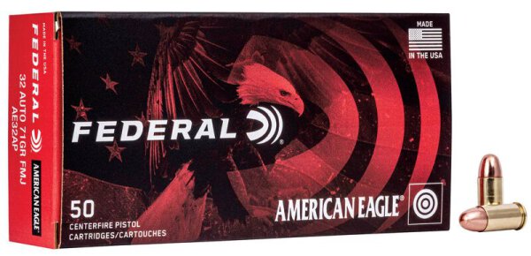FEDERAL MUNITION .32 AUTO 71GR FMJ 50/1000