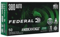 FEDERAL MUNITION .380 AUTO 70GR RHT 50/500