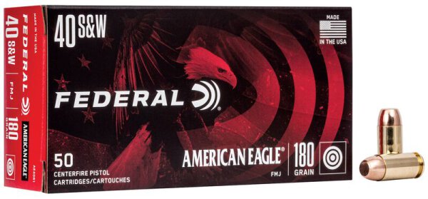 FEDERAL MUNITION .40 S&W 180GR FMJ 50/1000