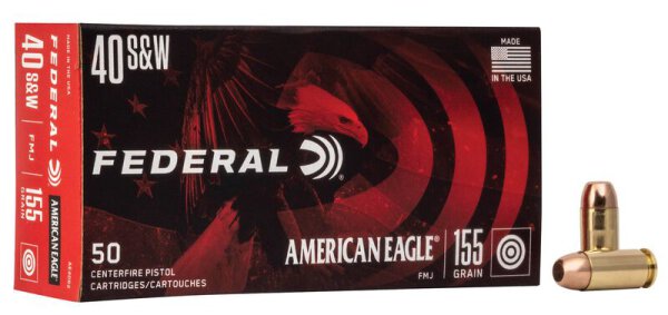 FEDERAL MUNITION .40 S&W 155GR FMJ 50/1000