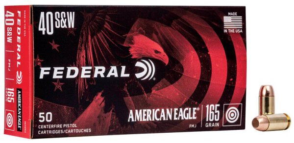 FEDERAL MUNITION .40 S&W 165GR FMJ 50/1000