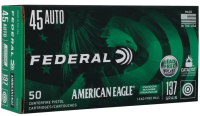 FEDERAL MUNITION .45 AUTO 137GR RHT 50/500