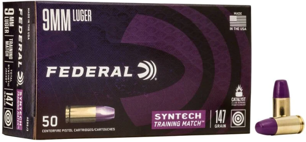 FEDERAL MUNITION 9MM LUGER 147GR TSJ 50/500