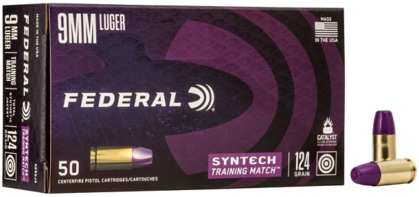 FEDERAL MUNITION 9MM LUGER 124GR TSJ 50/500