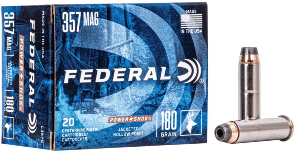 FEDERAL MUNITION .357 MAG 180GR JHP 20/500