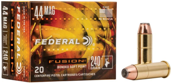 FEDERAL MUNITION .44 REM MAG 230GR FUSION SP 20/200
