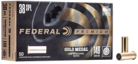FEDERAL MUNITION .38 SPECIAL 148GR LW MATCH 50/1000