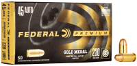 FEDERAL MUNITION .45 AUTO 230GR FMJ MATCH 50/1000