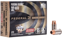 FEDERAL MUNITION .32 AUTO 65GR HYDRA-SHOK JHP 20/500