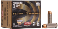 FEDERAL MUNITION .38 SPECIAL+P 129GR HYDRA-SHOK JHP 20/500