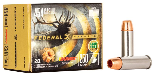 FEDERAL MUNITION .454 CASULL 250GR BARNES EXPANDER 20/200