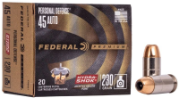 FEDERAL MUNITION .45 AUTO 230GR HYDRA-SHOK JHP 20/500