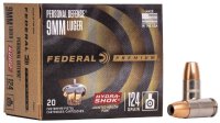 FEDERAL MUNITION 9MM LUGER 124GR HYDRA-SHOK JHP 20/500