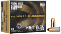 FEDERAL MUNITION 9MM LUGER 124GR HST JHP 20/200