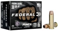 FEDERAL MUNITION .38 SPECIAL+P 120GR PUNCH JHP 20/200