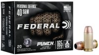 FEDERAL MUNITION .40 S&W 165GR PUNCH JHP 20/200