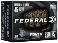 FEDERAL MUNITION .45 AUTO 230GR PUNCH JHP 20/200