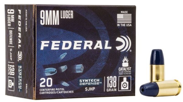 FEDERAL MUNITION 9MM LUGER 138GR SHP 20/200