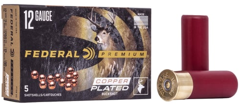 FEDERAL MUNITION 12/76 12GA 3" 15 PELLETS - 00 BUCK VITAL-SHOK BUCKSHOT 5/250