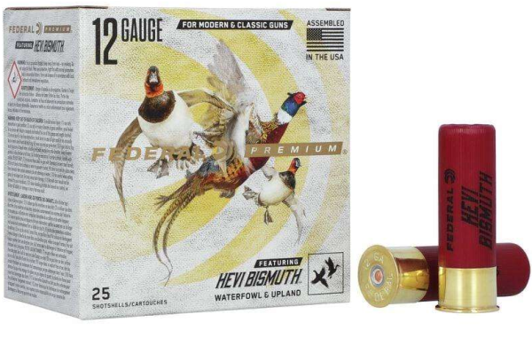 FEDERAL MUNITION 12/70 12GA 2-3/4" 1-1/4OZ 3 HEVI-BISMUTH 25/250