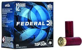 FEDERAL MUNITION 12/70 12GA 2-3/4" 1-1/8OZ 9 TOP GUN 25/250