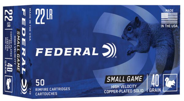 FEDERAL MUNITION .22 LR 40GR CP SOLID 50/5000