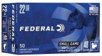FEDERAL MUNITION .22 LR 40GR CP SOLID 50/5000
