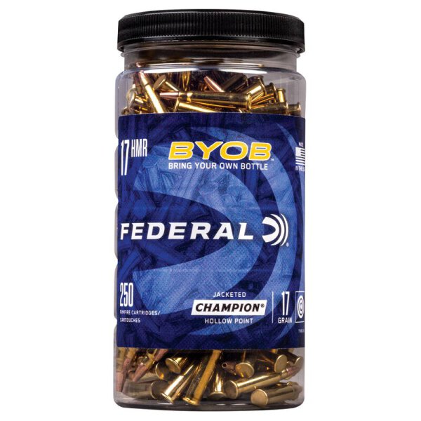 FEDERAL MUNITION .17 HMR 17GR JHP 250/2000