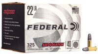 FEDERAL MUNITION .22 LR 40GR SOLID 325/3250