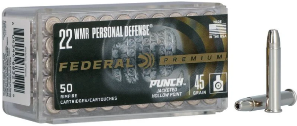 FEDERAL MUNITION .22 WMR 45GR JHP 50/3000