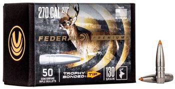 FEDERAL GESCHOSSE .277/.277 130GR TROPHY BONDED TIP 50/200