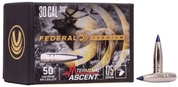 FEDERAL GESCHOSSE .308/.308 175GR TERMINAL ASCENT 50/200