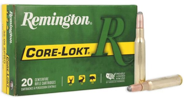 REMINGTON MUNITION .30-06 SPRG 180GR CORE-LOKT SP 20/200