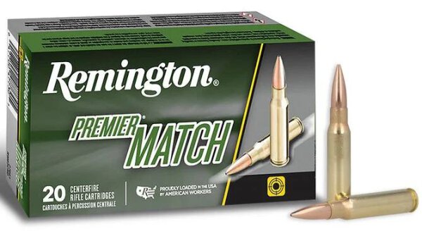 REMINGTON MUNITION .308 WIN 168GR PREMIER MATCH MATCHKING OTM 20/200