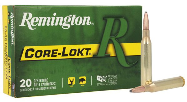 REMINGTON MUNITION .25-06 REM 120GR CORE-LOKT PSP 20/200