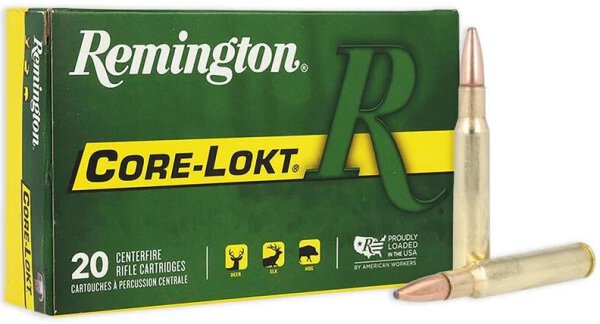 REMINGTON MUNITION .30-06 SPRG 180GR CORE-LOKT PSP 20/200