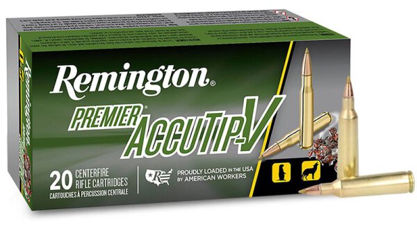 REMINGTON MUNITION .22-250 REM 50GR PREMIER ACCUTIP-V 20/200