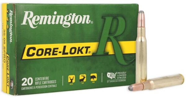 REMINGTON MUNITION .30-06 SPRG 220GR CORE-LOKT SP 20/200