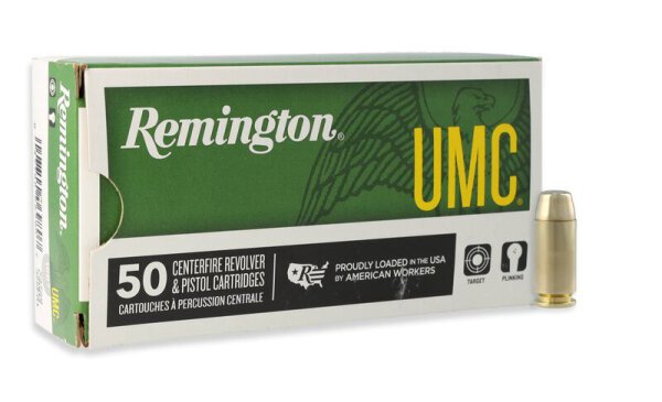 REMINGTON MUNITION .40 S&W 165GR UMC FMJ 50/500