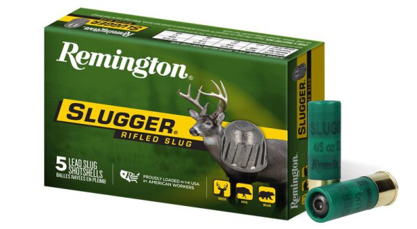 REMINGTON MUNITION 16/70 16GA 2-3/4" 350GR 4/5OZ SLUGGER RIFLED SLUG 5/250