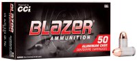 CCI MUNITION .45 AUTO 230GR BLAZER ALUMINIUM FMJ 50/1000
