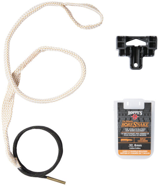 HOPPES REINIGUNGSSCHNUR BORESNAKE .32/8MM RIFLE MIT HANDGRIFF+BOX VE:6/54