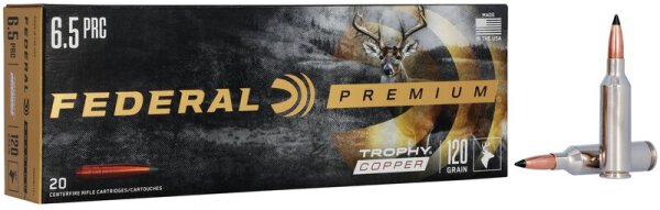 FEDERAL MUNITION 6,5MM PRC 120GR TROPHY COPPER 20/200