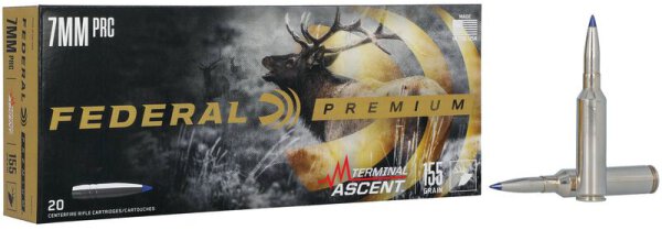 FEDERAL MUNITION 7MM PRC 155GR TERMINAL ASCENT 20/200