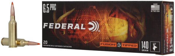 FEDERAL MUNITION 6,5MM PRC 140GR FUSION TIPPED 20/200