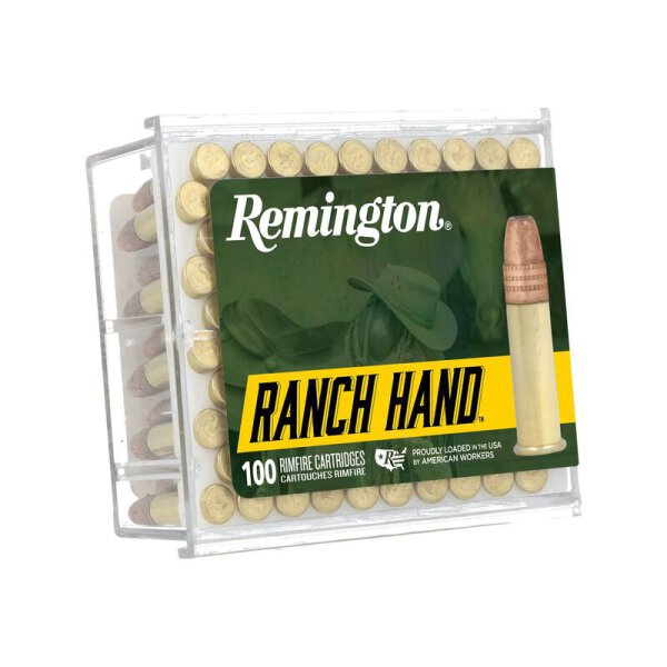 REMINGTON MUNITION .22 LR 38GR PLATED HP RANCH HAND 100/5000