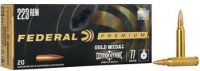 FEDERAL MUNITION .223 REM 77GR OTM BULLET GOLD MEDAL...